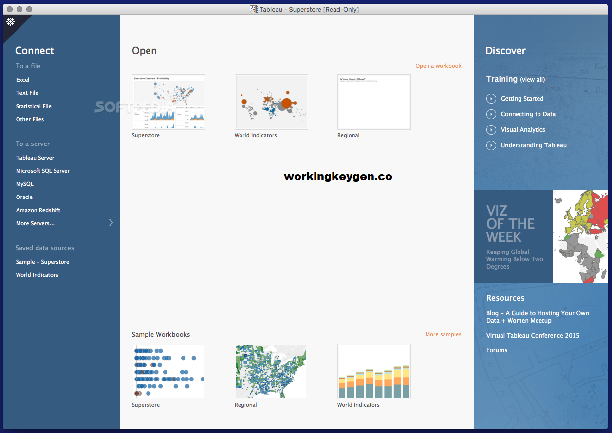 Tableau Public for Intel macOS