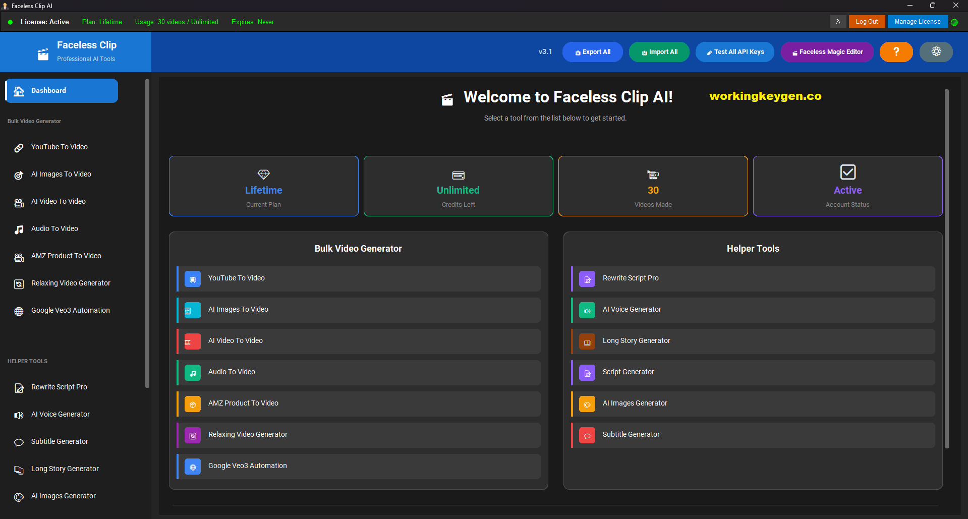 Faceless Video Creator Software